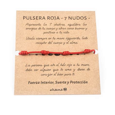 pulsera de hilo rojo con 7 nudos significado|Pulsera de los 7 nudos: significado, colores y cómo hacerla